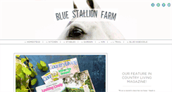 Desktop Screenshot of bluestallionfarm.com